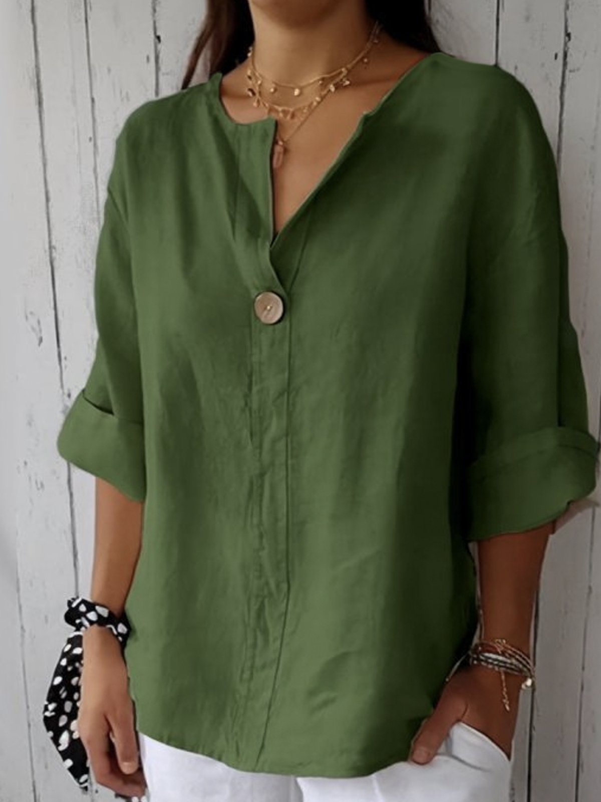 Sophia™ - Casual V-Neck Blouse