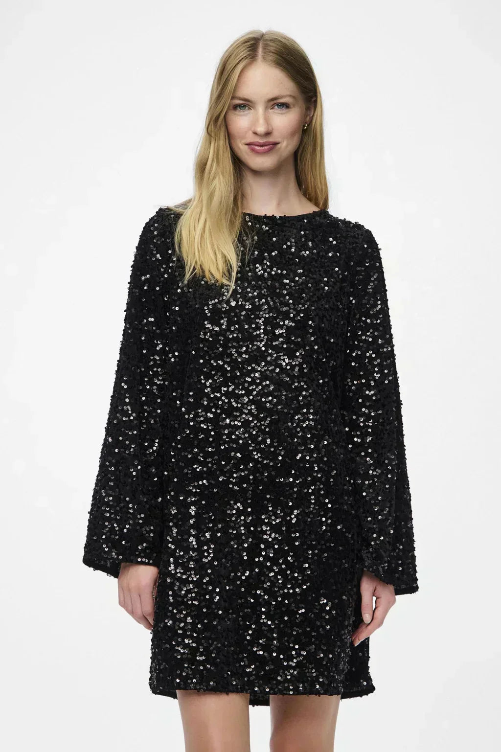 Zoe™ - Stylish Glitter Dress with Bow