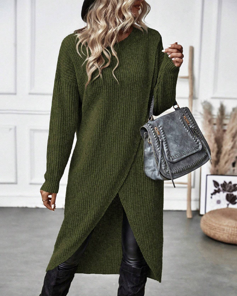 Addison™ - Comfortable Irregular Style Sweater Dress