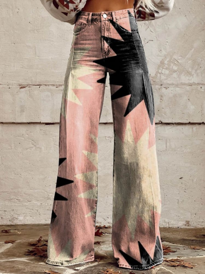 Sophia™ - Pink Explosion Wide Leg Pants