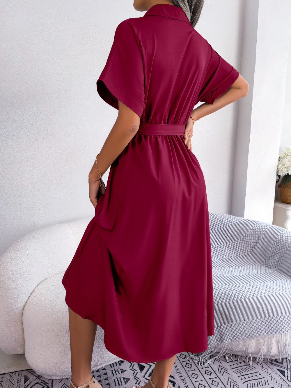 Skye™ - Elegant Dress With Belt