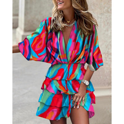 Riley™ - Stylish Print Dress