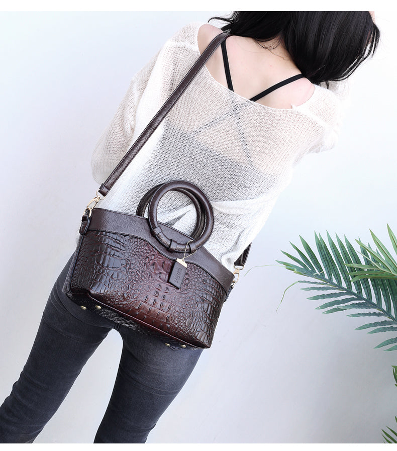 Riley™ - Elegant Handmade Croco Bag