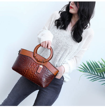 Riley™ - Elegant Handmade Croco Bag