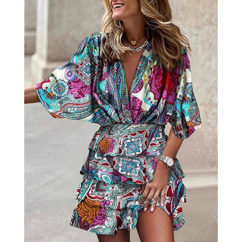 Riley™ - Stylish Print Dress