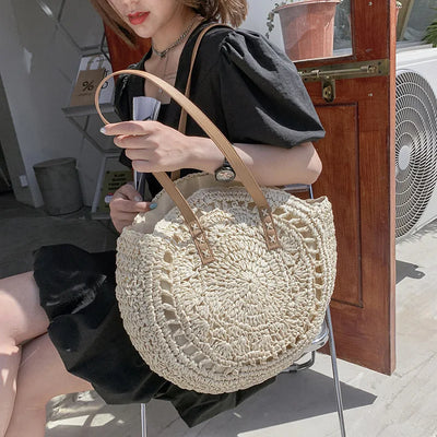 Hannah™ - Multifunctional Straw Handbag