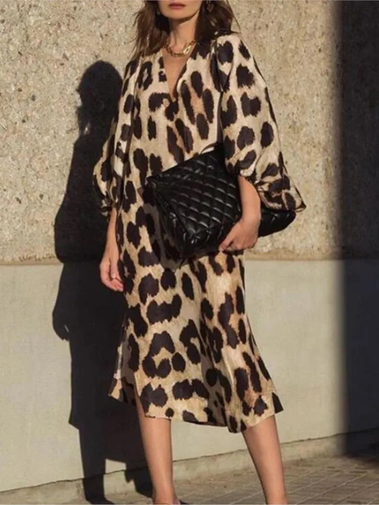 Aubrey™ - Leopard Print Dress