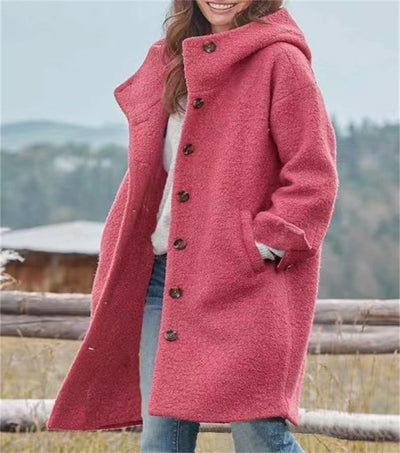 Aria™ - Sophisticated Warm Woolen Long Jacket