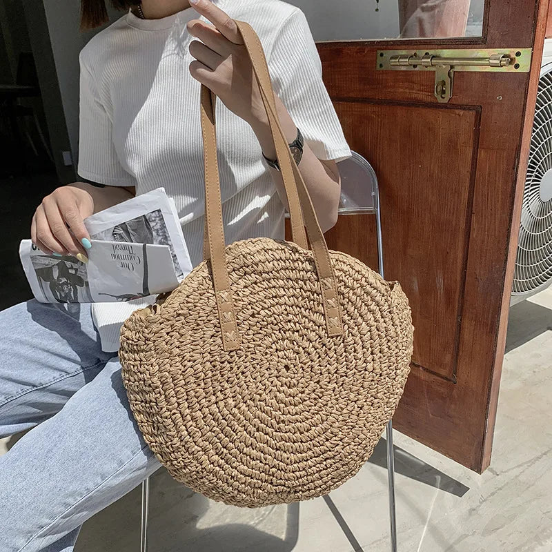 Hannah™ - Multifunctional Straw Handbag