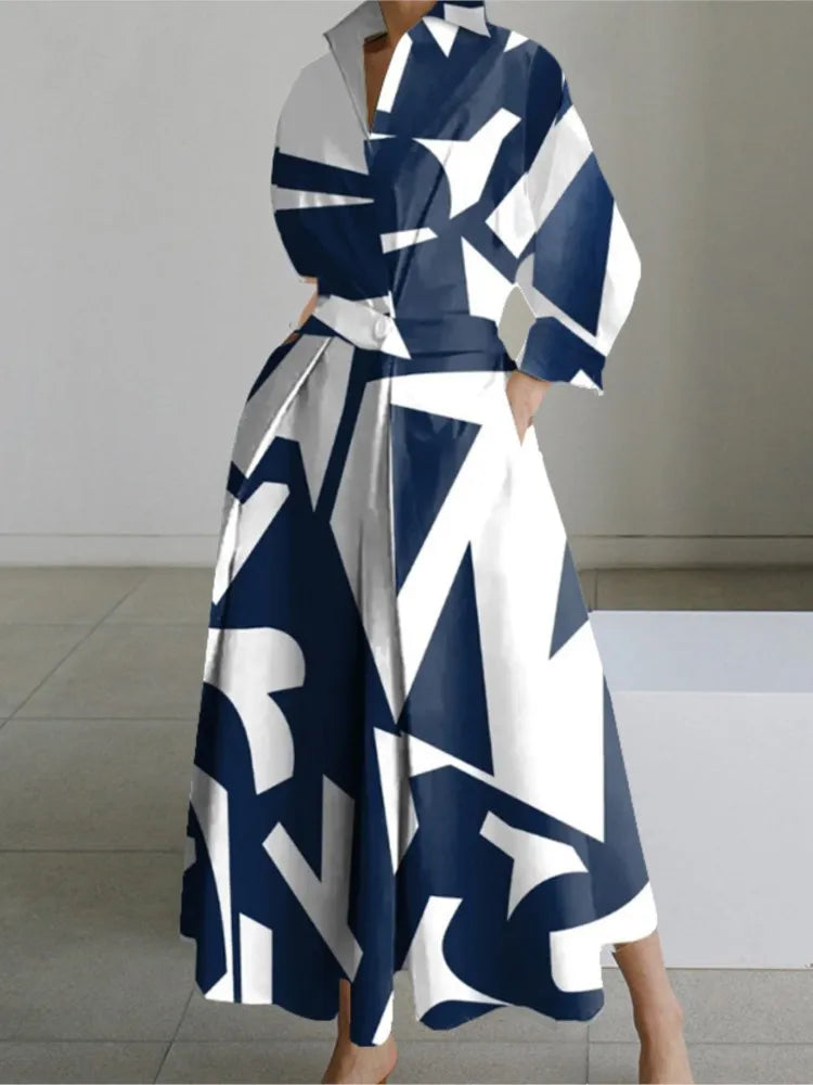 Luna™ - Elegant Printed Maxi Dress