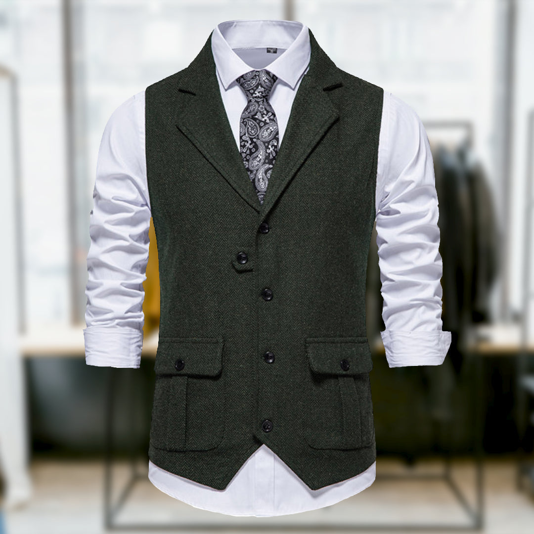 Logan™ - Comfortable Classic Retro Style Vest with Pockets