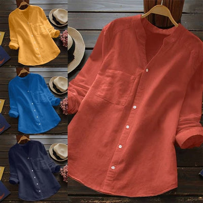 Avery™ - Casual Loose Cotton Linen Shirt