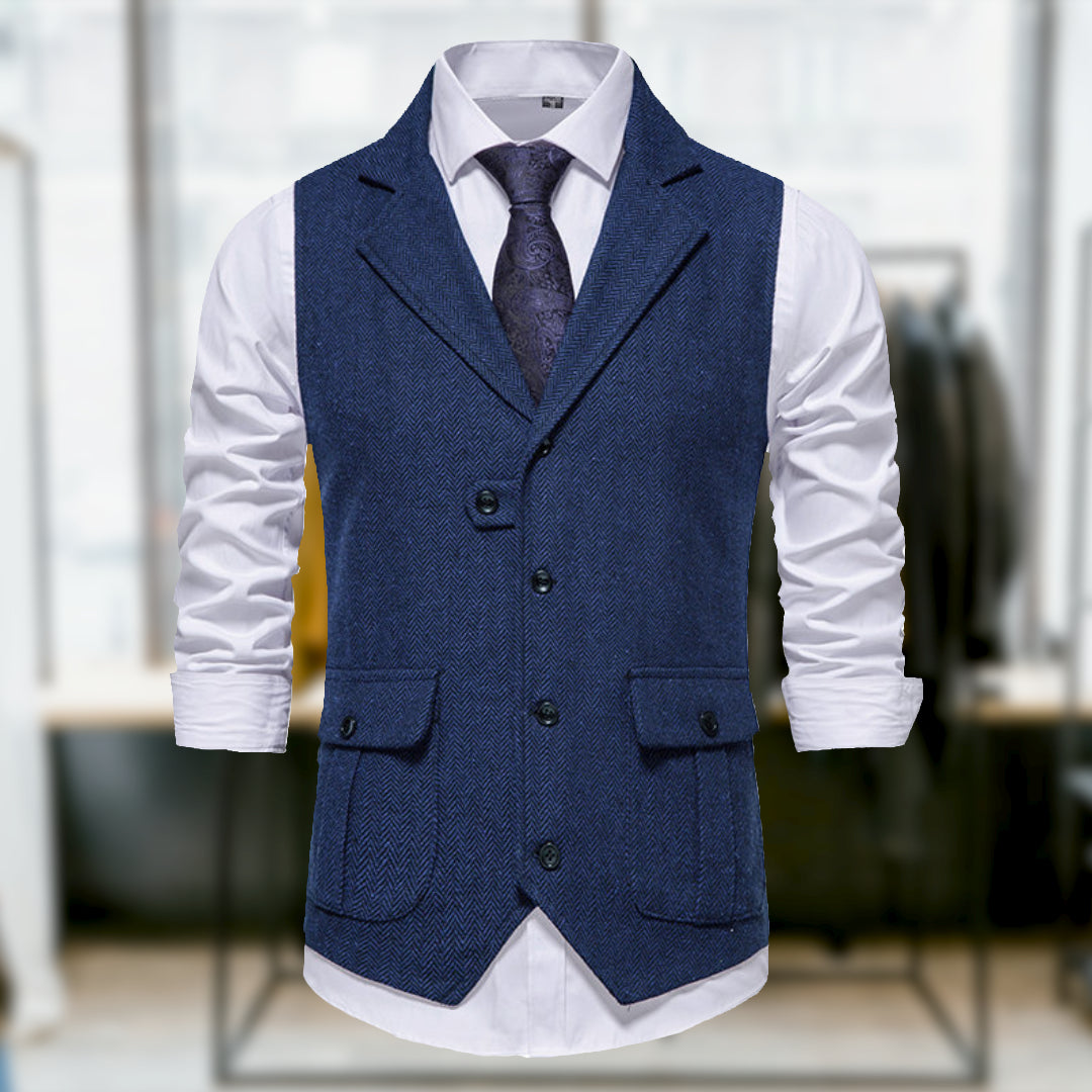 Logan™ - Comfortable Classic Retro Style Vest with Pockets