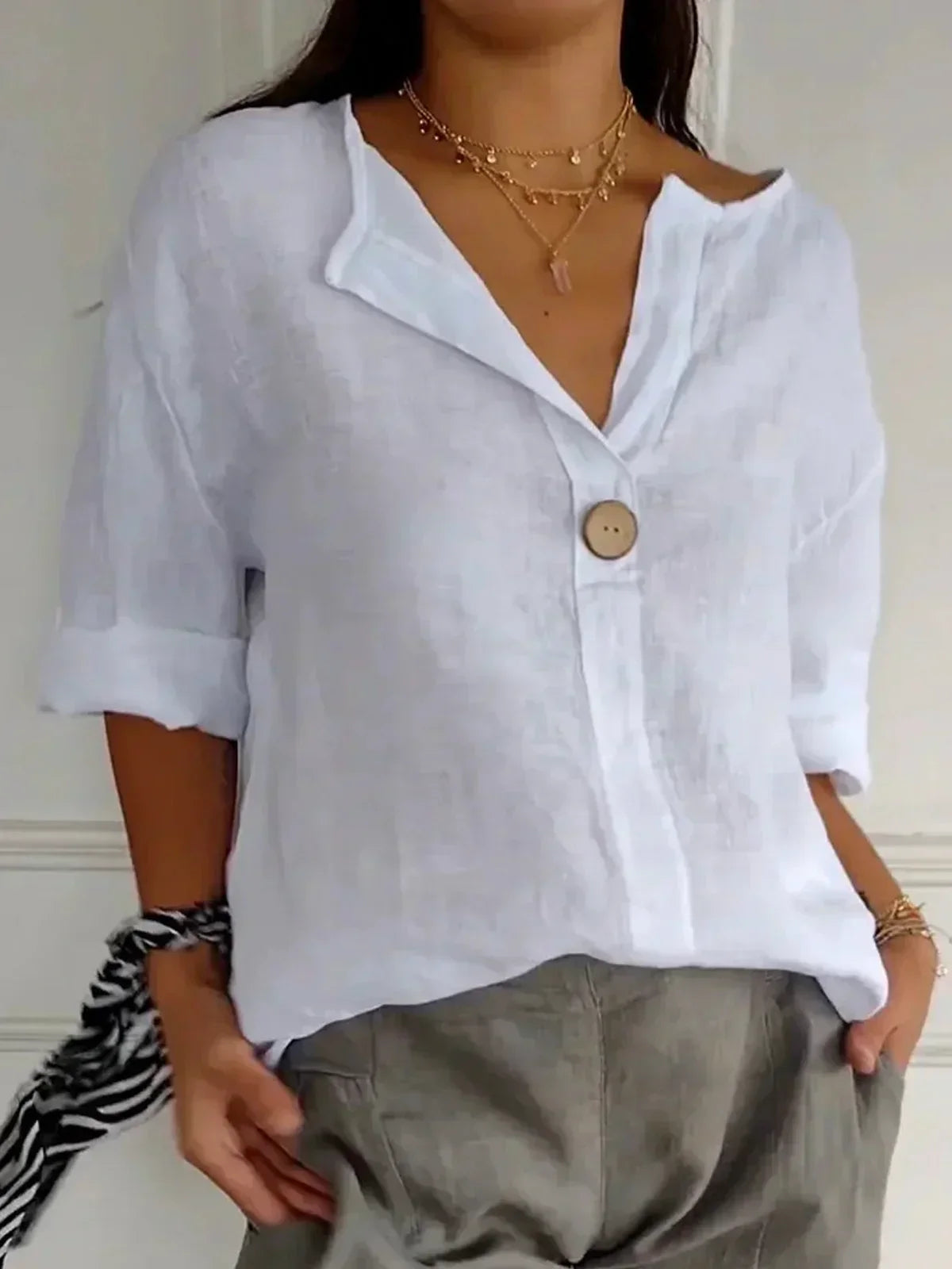 Sophia™ - Casual V-Neck Blouse