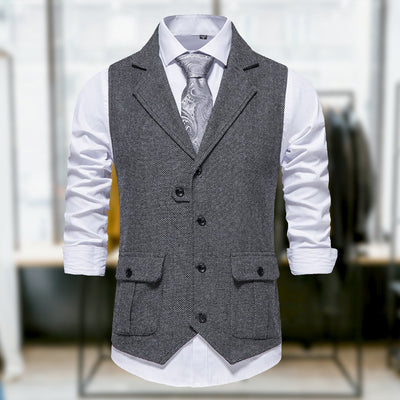 Logan™ - Comfortable Classic Retro Style Vest with Pockets