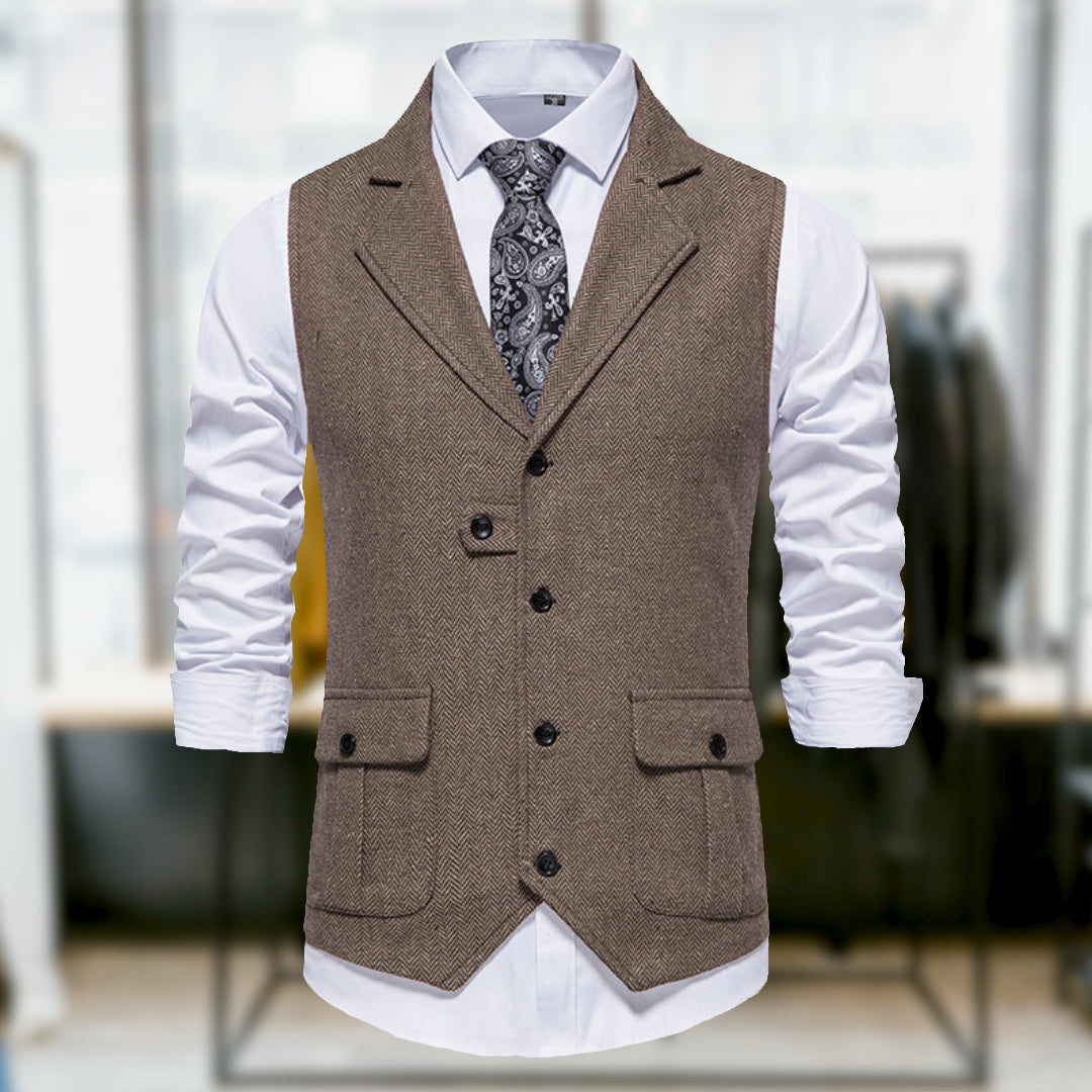 Logan™ - Comfortable Classic Retro Style Vest with Pockets